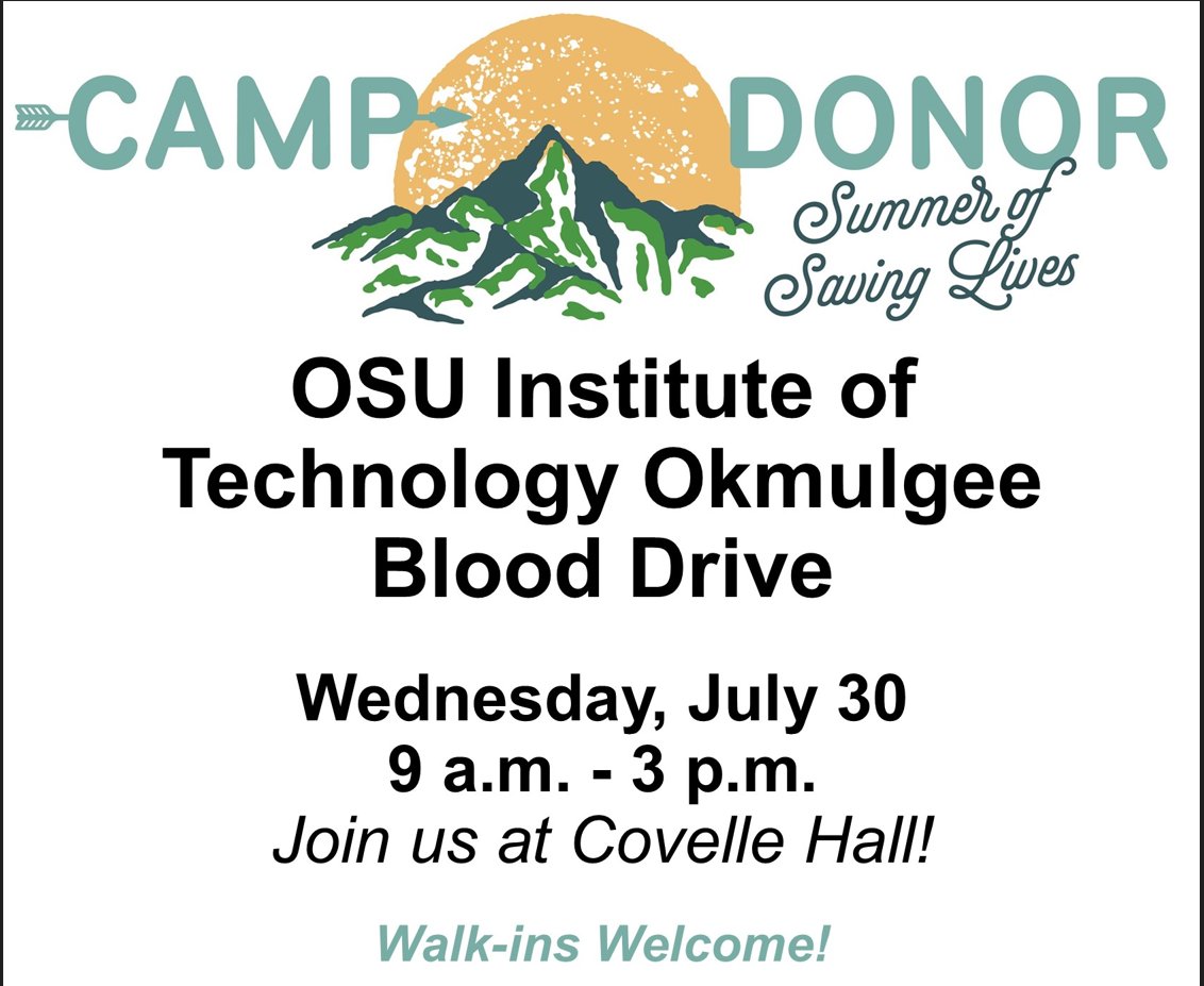 OSUIT_SL's tweet image. Mark your calendars for next week as we host OBI for our final blood drive of the semester on Wednesday, July 30th from 9am-3pm @ Covelle Hall.

#OBI #Blooddrive #savinglives #Covelle Hall