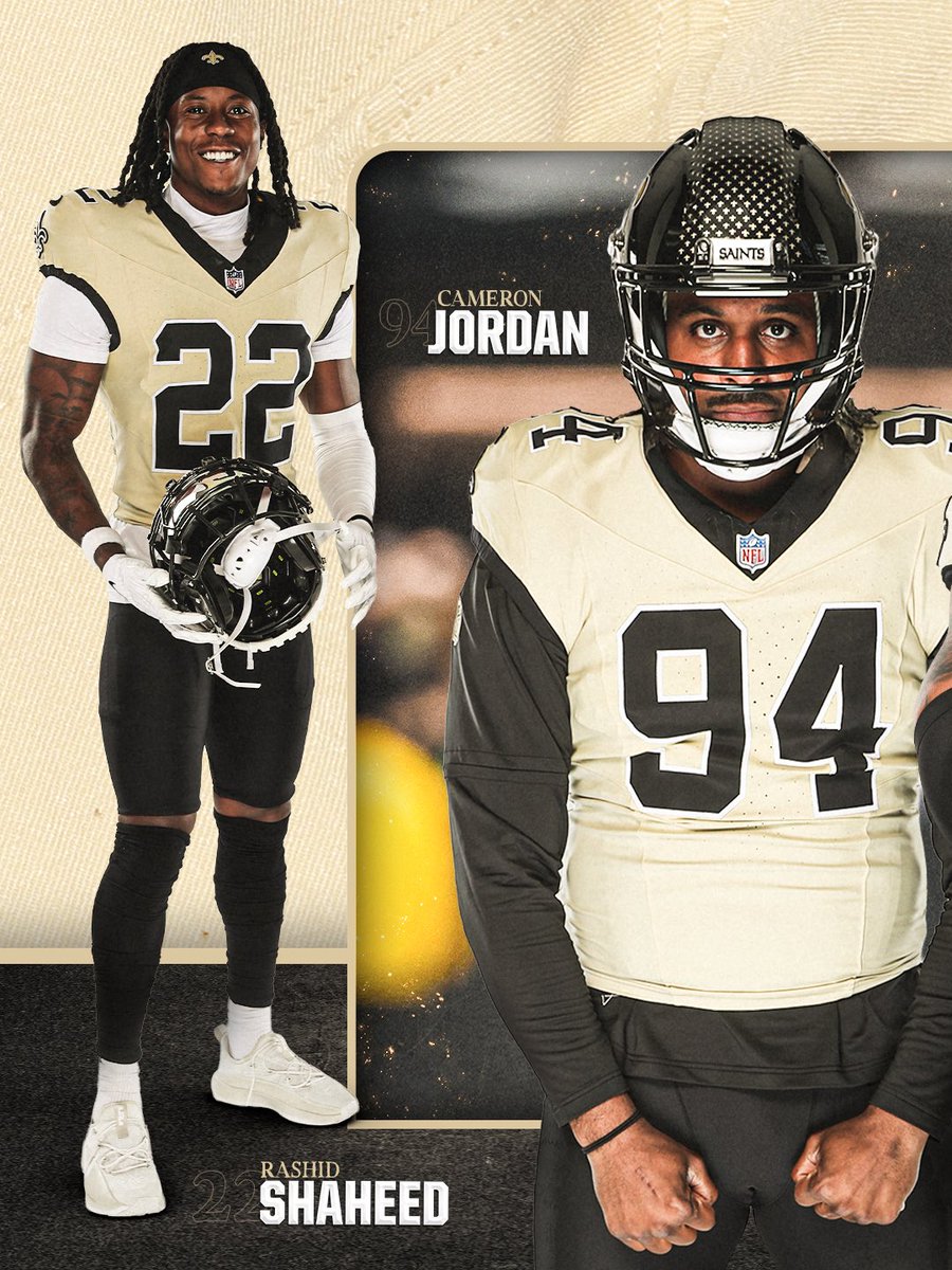NFLFrance's tweet image. ⚜️ Les @Saints dévoilent leur nouvel uniforme alternatif “Gameday Golds” ! #Saints
Un nouveau maillot doré, qui sera utilisé avec leur casque alternatif noir.
Top ou flop ?
