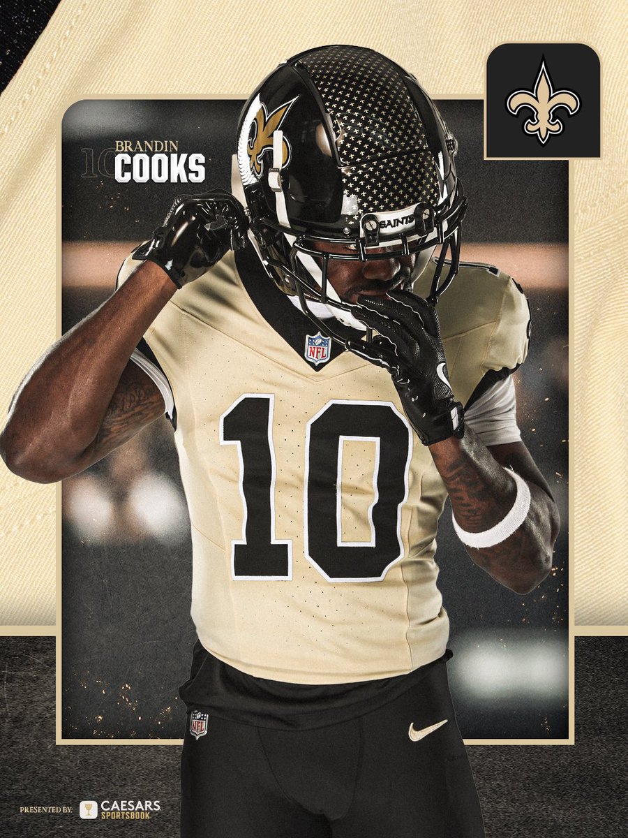 NFLFrance's tweet image. ⚜️ Les @Saints dévoilent leur nouvel uniforme alternatif “Gameday Golds” ! #Saints
Un nouveau maillot doré, qui sera utilisé avec leur casque alternatif noir.
Top ou flop ?