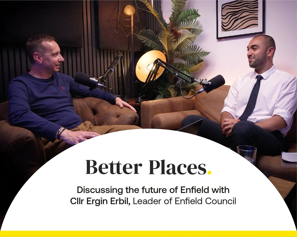 ConcilioComms's tweet image. 🚨For the latest episode of Concilio&apos;s Better Places podcast Nick Dines sat down with the Leader of @EnfieldCouncil, Cllr @ErginErbil, to discuss the future of the Borough.
 
In the podcast, they discuss: 
 
- How Meridian Water is delivering homes and opportunities for local…