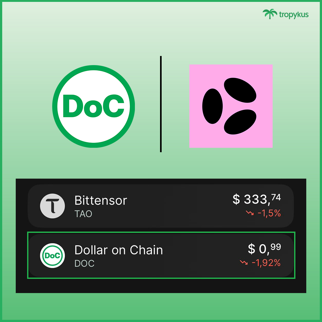 ❓¿Por qué es importante la integración de DOC en <a href="/buenbit/">Buenbit</a>?

📰 Si no te habías enterado de esta noticia, aquí te contamos por qué es relevante.

✅ Puedes comprar y vender $DOC directamente con fiat.

✅ Puedes llegar a Tropykus sin usar un puente complejo.

✅ Tienes una vía de
