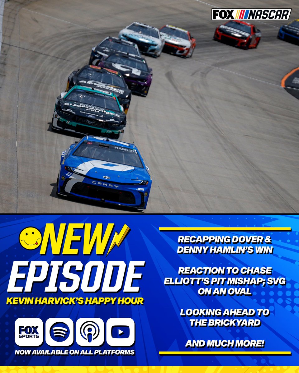 HarvickHappyPod's tweet image. 🚨NEW EPISODE🚨
@KevinHarvick's Happy Hour presented by @NASCARonFOX!
Right here ➡️ link.chtbl.com/CgtlDJUZ