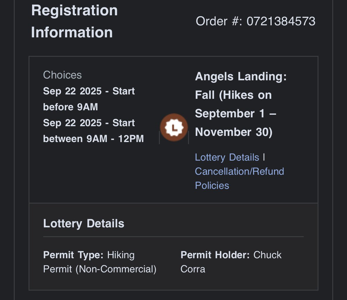 appodlachia's tweet image. Entered the lottery for a permit to hike Angel’s Landing this fall 🤞