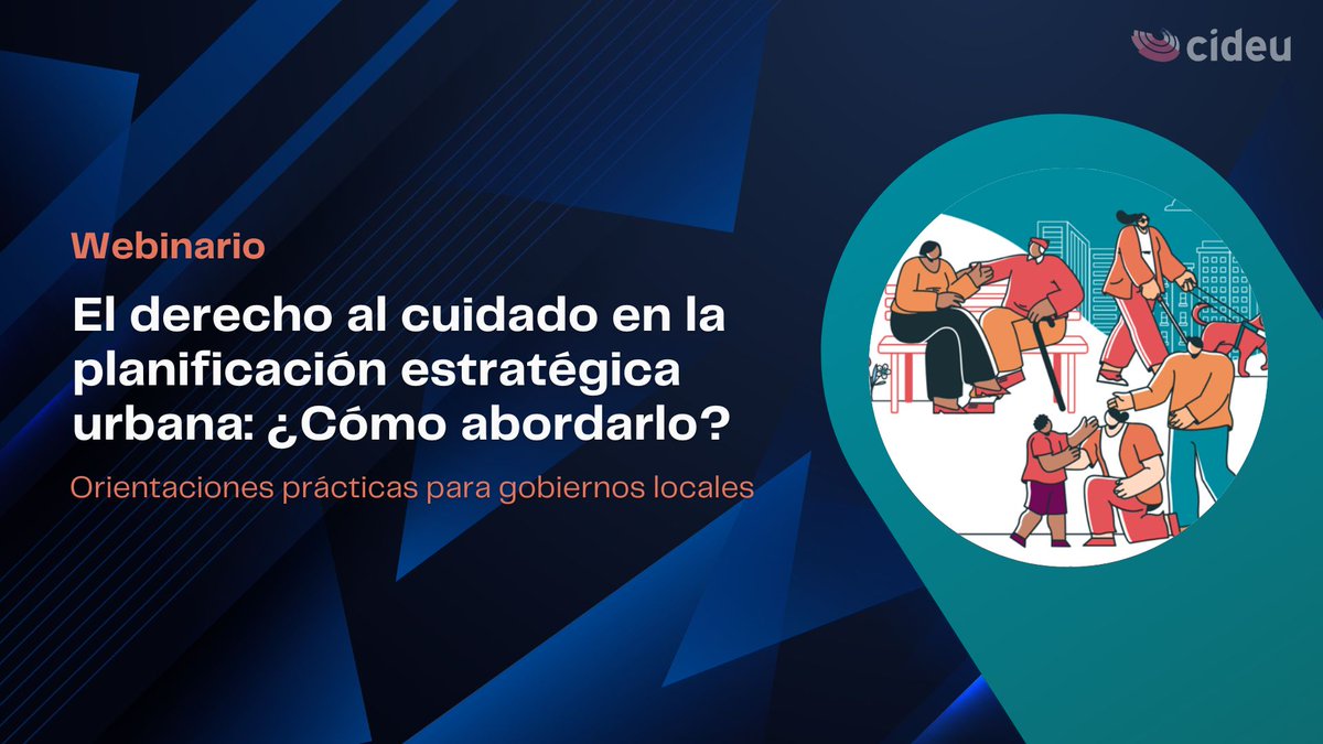 CIDEU's tweet image. 🎥 ¡Ya está disponible el video del Webinario N.º 50 de CIDEU!
📘 Presentamos la guía "El derecho al cuidado en la planificación estratégica urbana. ¿cómo abordarlo?", con orientaciones prácticas para gobiernos locales🤝
🔗 Accede aquí: cideu.org/webinar/el-der…