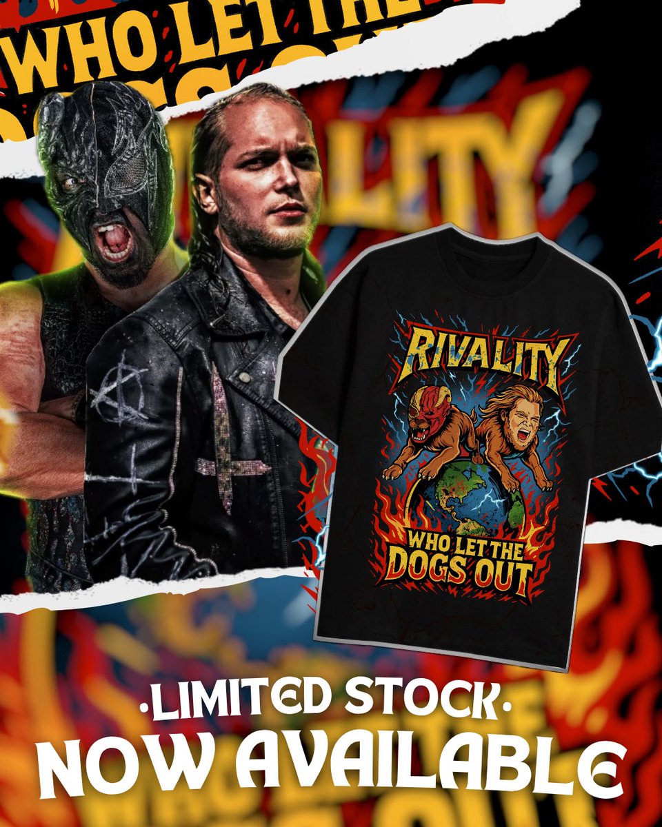 mbm_sweetboy's tweet image. NEW RIVALITY T-SHIRT
🔥 WHO LET THE DOGS OUT 🔥
Limited World Tour Drop 🐾

•AVAILABLE ONLINE &amp;amp; AT EVENTS•
🛒🛒🛒
