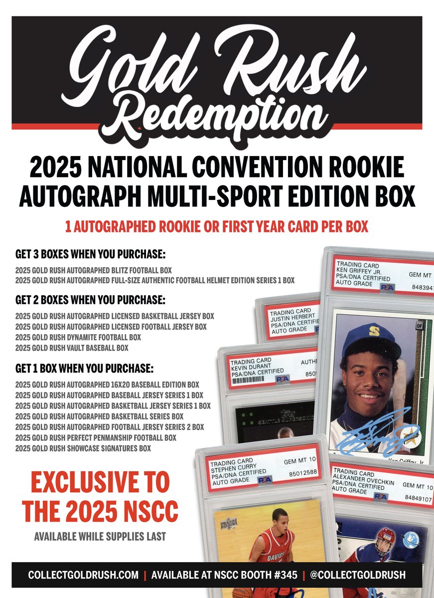 collectGoldRush's tweet image. Gold Rush fans! We’re bringing something special to The National in Chicago! You won’t want to miss it!
Learn more about this year's product redemption program 👉 scc.shopping/469lJy6