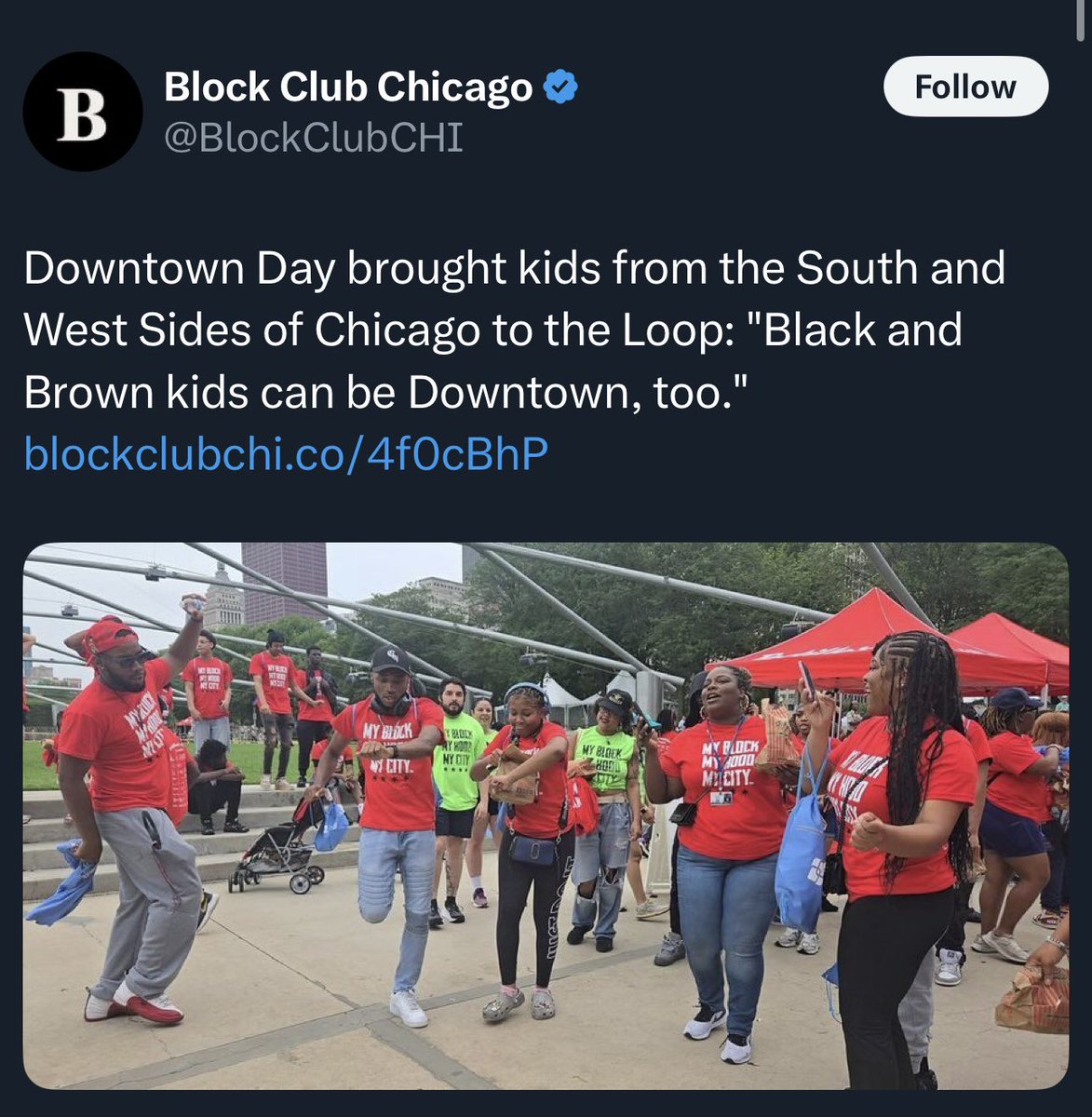 Libs_OfChicago's tweet image. Was there ever a rule that said “black & brown kids not allowed”?
After 5th grade I moved to West Pullman & lived there til sophomore year of high school, I was the only non-black kid in both elementary & high school.
I went down town with my friends.