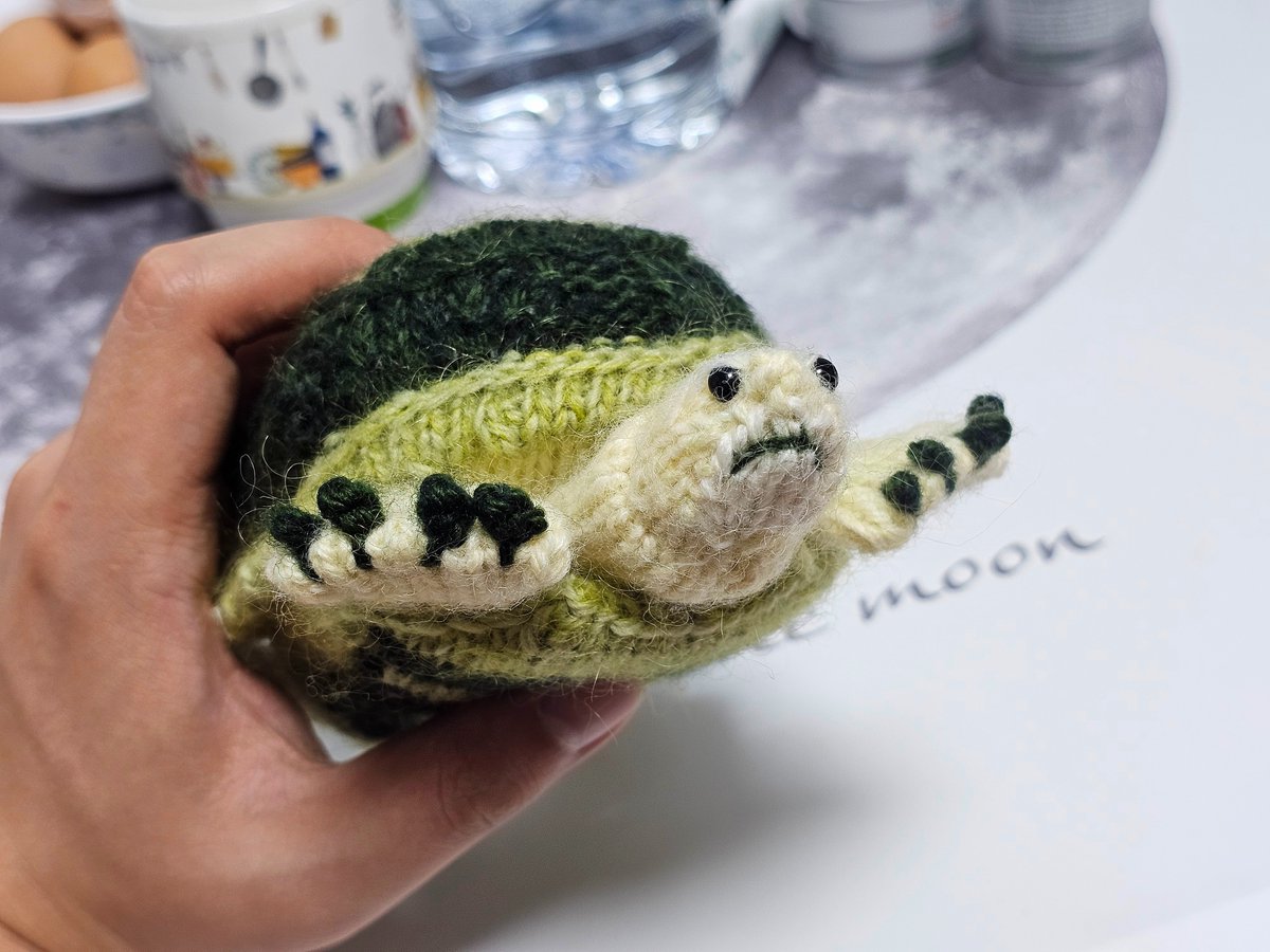 ZeLLiPo's tweet image. 거북쨩완성~~~~~~~
아 진짜 바느질 ㅠㅠ 너무 힘들어...
다음은 저번에 뜨다만 숄이다... 가을겨울엔 양말...