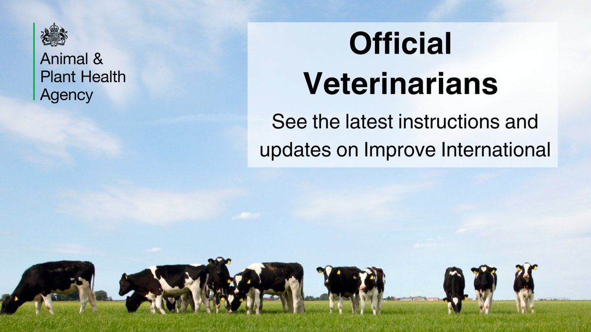 APHAgovuk's tweet image. #OfficialVets: The OV Instructions for Brucellosis have been updated. Please refer to the change notice on the instructions for details: improve-ov.com/instructions/i…
@BritishVets @IechydDainfo @MenteraCymru @ukfarmcare