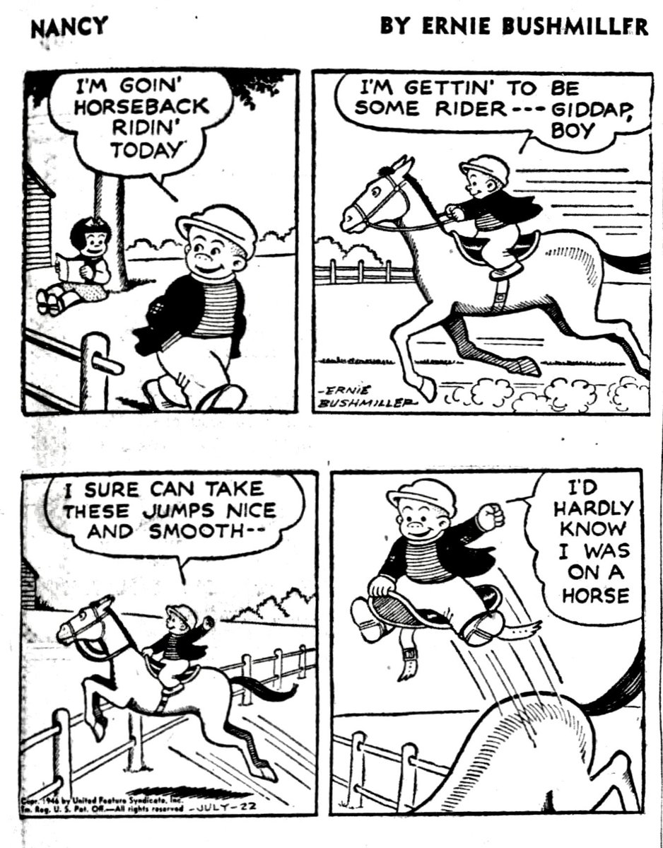 JohnnyCallicutt's tweet image. Nancy By Ernie Bushmiller
July 22,1946