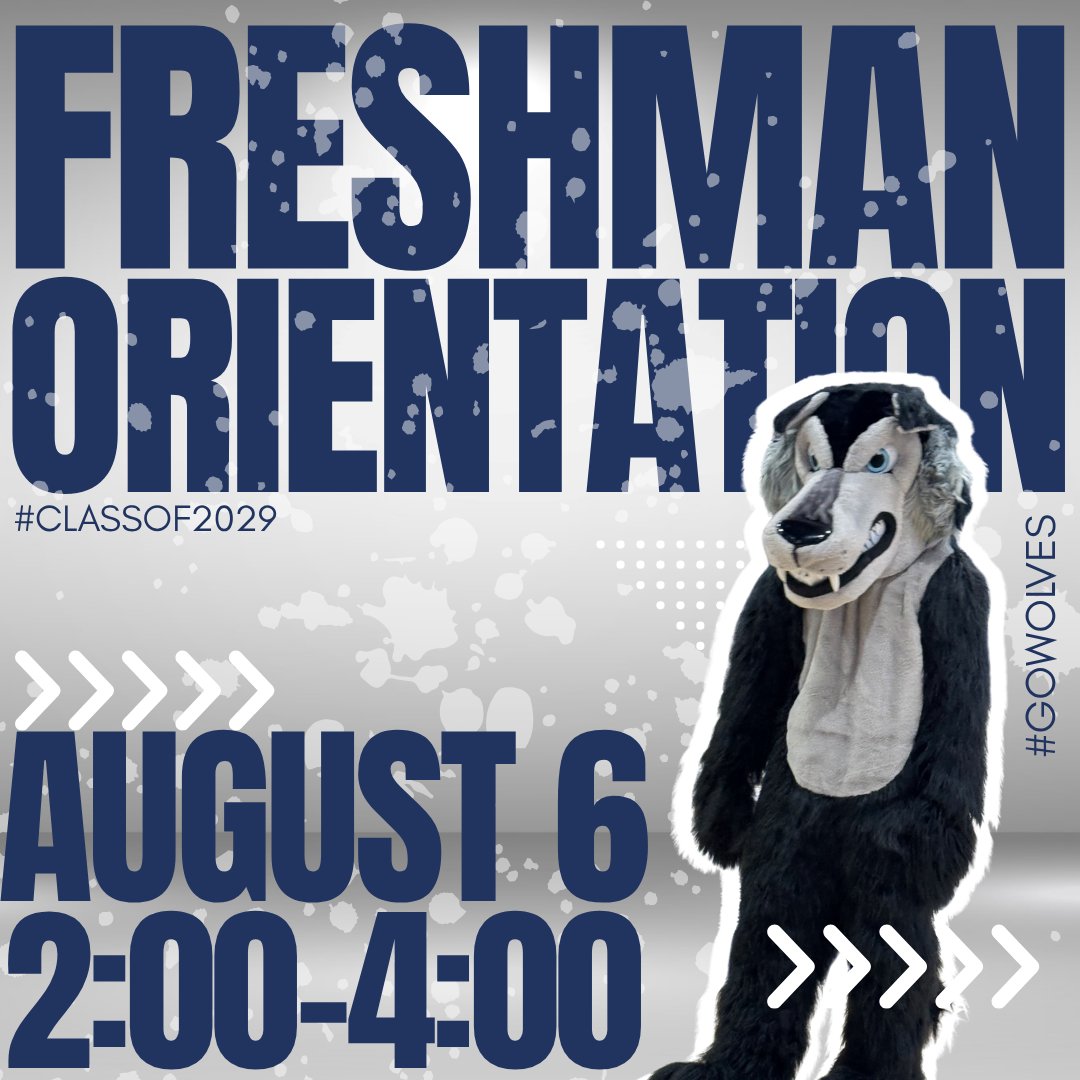 ShawneePublic's tweet image. Hey Freshman Wolves! Your time is finally here!
📅 August 6
🕑 2:00–4:00 PM
📍 SHS PAAC — Be there.
Tour the school. Meet your people. Get the inside scoop.
This is YOUR den now. 💙🐾🩶
#GoWolves #ShawneeStrong #BackinthePack #OklaEd