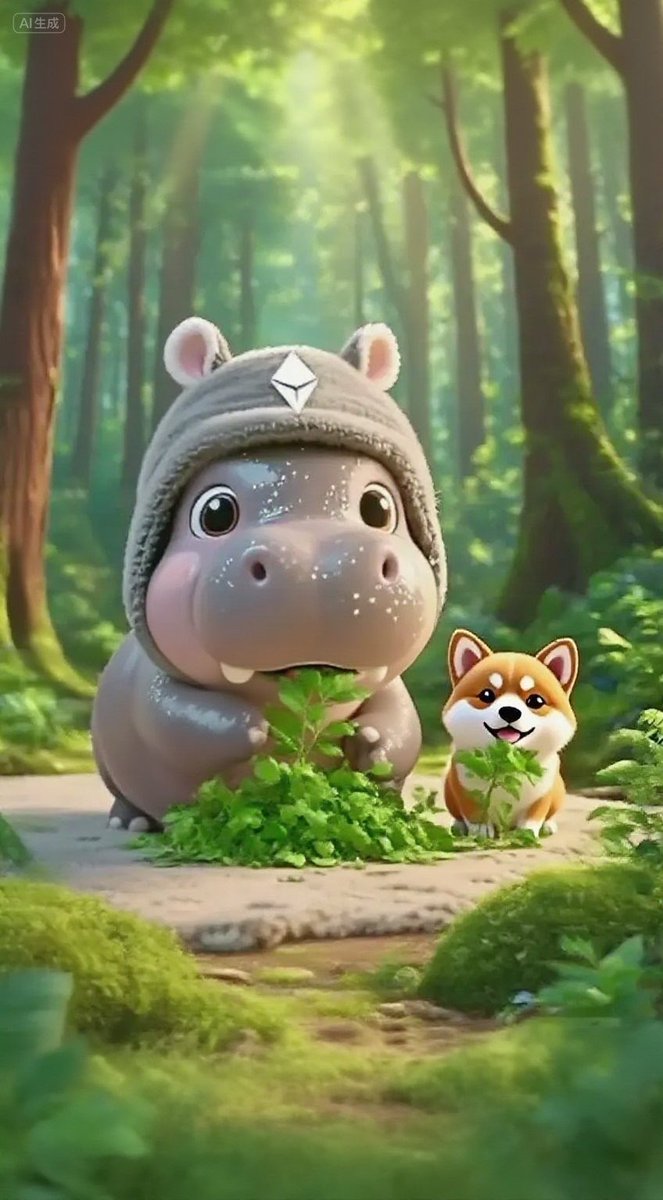 Moodeng and SHIB regaining their mojo before exploring the vast Ethereum Forest to find <a href="/VitalikButerin/">vitalik.eth</a>!