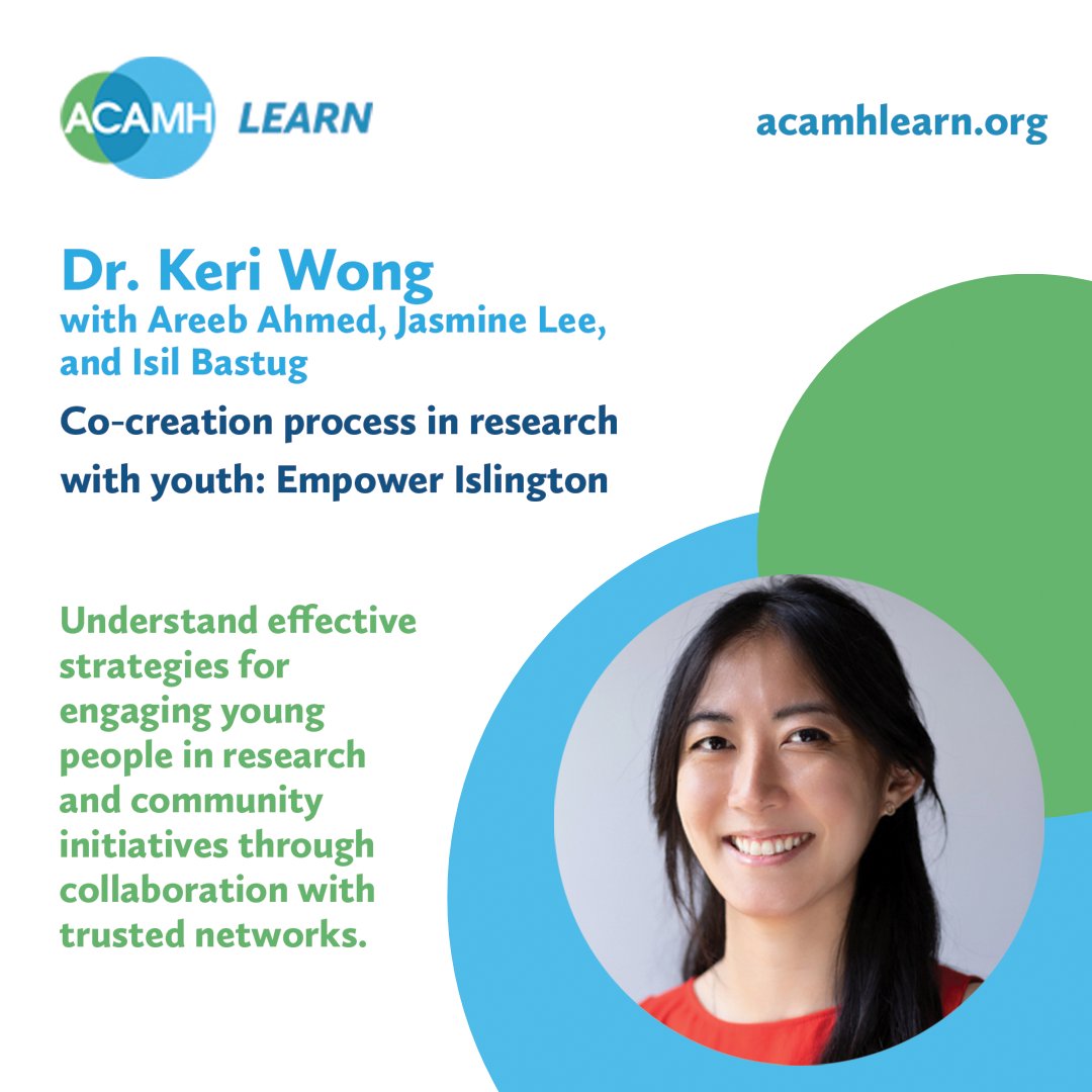 Dr Keri Wong (@drkeriwong) on Twitter photo Check out <a href="/ACAMHLearn/">ACAMH Learn</a> ft. of
<a href="/empowerISL/">Empower Islington</a> @UCL's <a href="/jasmineleepsych/">Jasmine</a> <a href="/isilbastug/">Sude Işıl Baştuğ</a> + Areeb on:
⭐️How #coproduced workshops empower #young ppl to share experiences + shape #mentalhealth support.
⭐️YP's challenges during/after #COVID19 + effective strategies
acamhlearn.org/Learning/Co-cr… Check out <a href="/ACAMHLearn/">ACAMH Learn</a> ft. of
<a href="/empowerISL/">Empower Islington</a> @UCL's <a href="/jasmineleepsych/">Jasmine</a> <a href="/isilbastug/">Sude Işıl Baştuğ</a> + Areeb on:
⭐️How #coproduced workshops empower #young ppl to share experiences + shape #mentalhealth support.
⭐️YP's challenges during/after #COVID19 + effective strategies
acamhlearn.org/Learning/Co-cr…