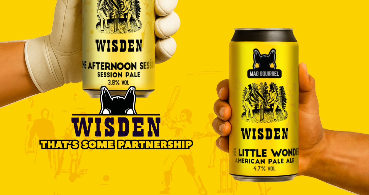 WisdenCricket's tweet image. We’ve teamed up with @madsquirrelbrew to launch two new beers: The Afternoon Session and Little Wonder.
Build your own pack of 6, 12, or 24 through the link below, just in time for day two of the Manchester Test.
Buy now ➡️ madsquirrelbrew.co.uk/products/wisde…