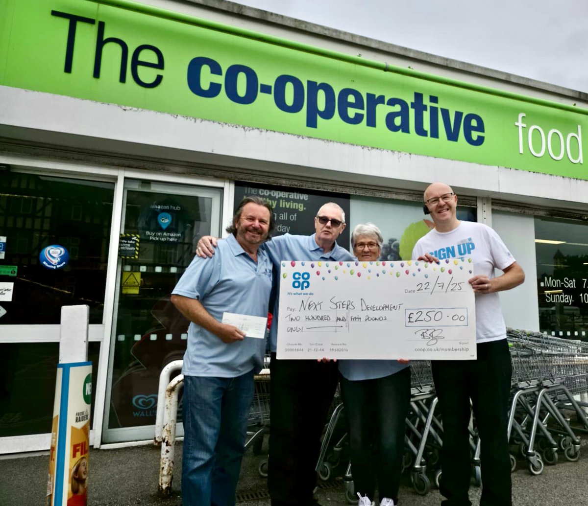 Barrie Blythyn (@bblythyn) on Twitter photo Great to help out Next Steps Cancer support group with a Community Donation of £250.
<a href="/jeanie_hughes/">Jean McCormick</a>
<a href="/coopuk/">Co-op</a>
<a href="/ProstateUK/">Prostate Cancer UK</a> Great to help out Next Steps Cancer support group with a Community Donation of £250.
<a href="/jeanie_hughes/">Jean McCormick</a>
<a href="/coopuk/">Co-op</a>
<a href="/ProstateUK/">Prostate Cancer UK</a>