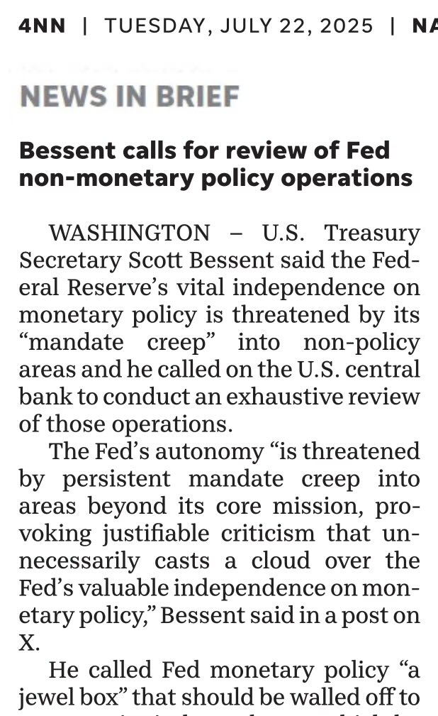 genaughton57's tweet image. “In recent days Trump has also taken aim at the $2.5B renovation at the Fed’s almost 100-year-old Washington headquarters”
Due to the Fed’s 100+ year efforts at keeping a stable money supply, it’s costing $2.5 billion to renovate a building that cost $3 million to build. 🤔
