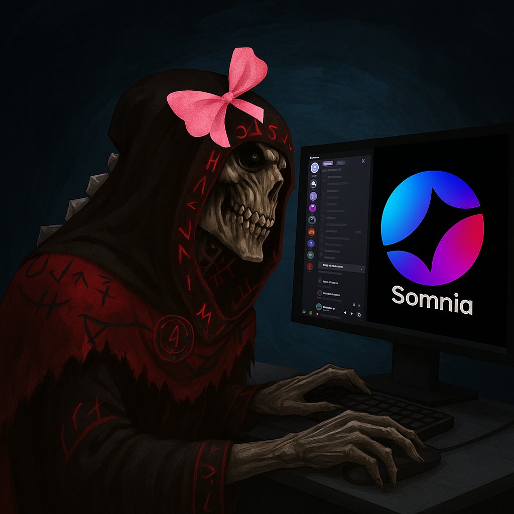 BabuSah27326261's tweet image. When the Grim Reaper ditches the scythe for some serious @Somnia_Network building. 💀🎀

Dark magic meets digital dreams.
Big community, huge funding.
Don&apos;t fade anyone,Do work regularly.

#Somnia #Web3Vibes #BuilderMode #Community #Funding @KaitoAI