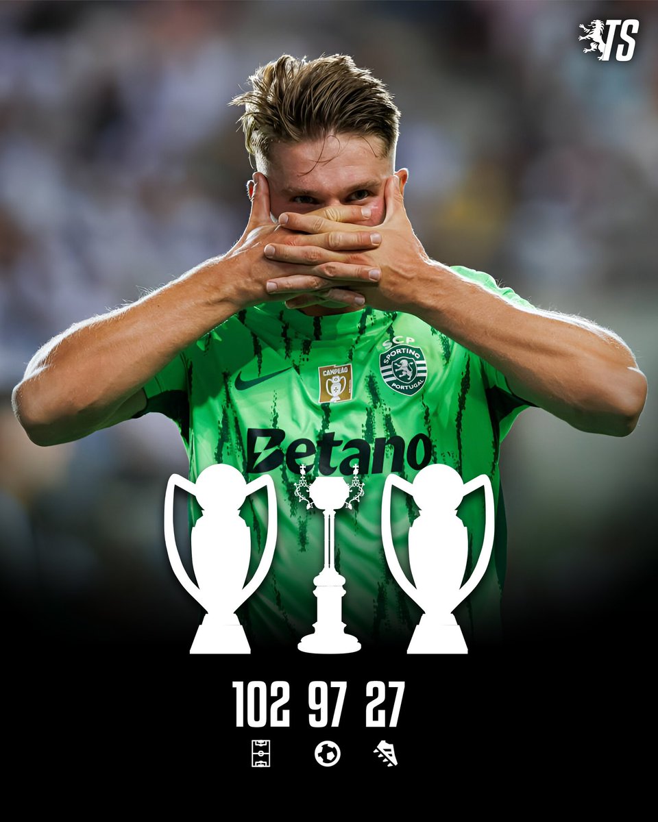 TalkingSporting's tweet image. BREAKING: Gyökeres has officially joined Arsenal for €63.5M + €10M
Thank you for all the memories, Viktor Gyökeres💚