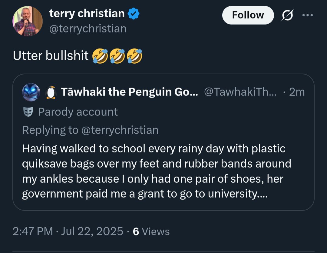 TawhakiTheGod's tweet image. Terry has blocked me @terrychristian
For the record I voted for Kinnock, and that is a true story.