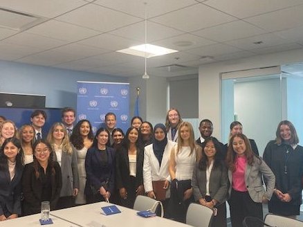 As a part of our academic outreach initiative, we hosted students from the Meridian-Cox Foreign Service Fellowship! We held a productive discussion about the UN's commitment to global peace, human rights and careers. Thank you to these bright future leaders for their engagement!