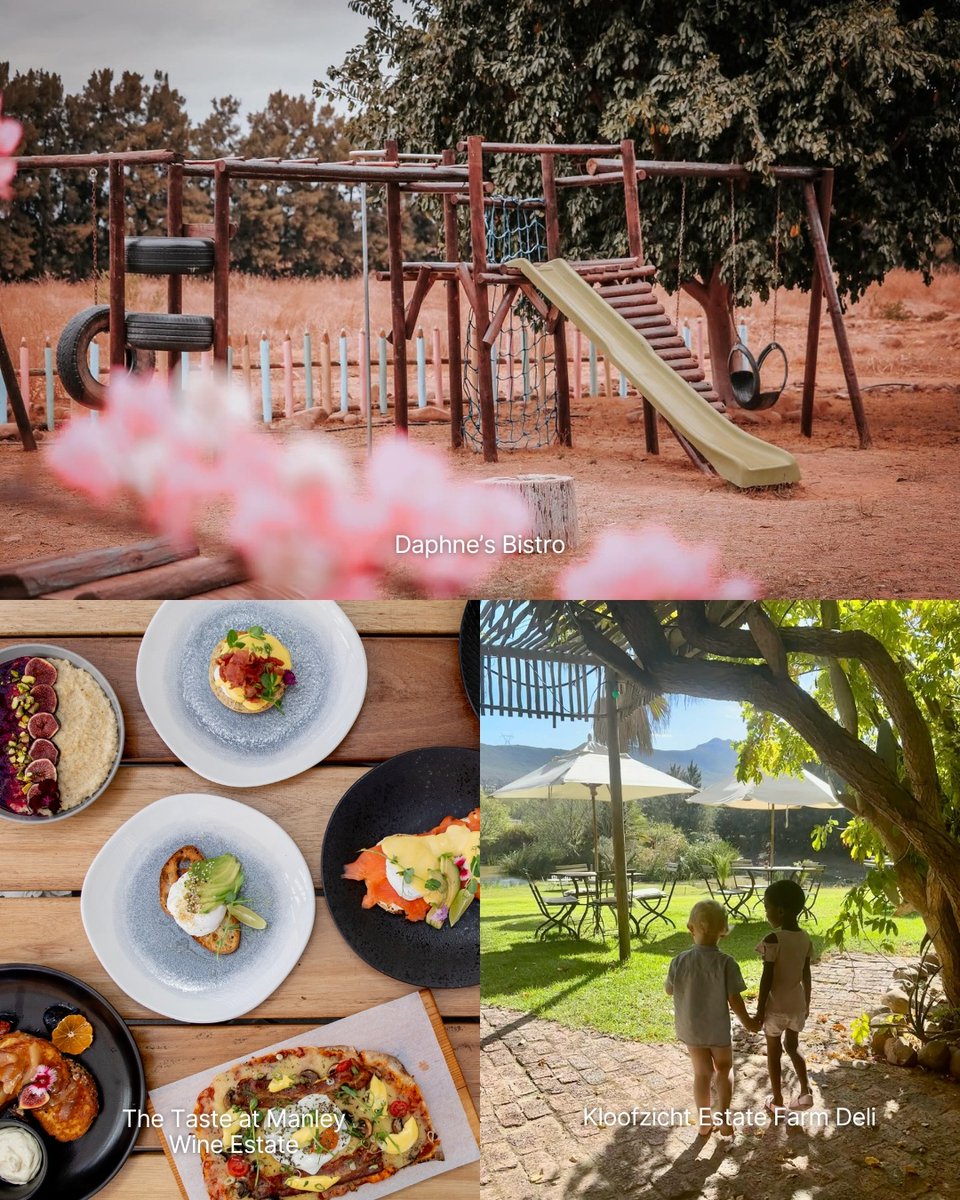 Tulbagh has plenty of places with kids’ menus designed to please even the fussiest food critics.

➡️ The Olive Terrace Bistro at Tulbagh Hotel
➡️ Chef &amp; Co.
➡️ Die Boord Restaurant &amp; Farmstall
➡️ Kloofzicht Estate Farm Deli
➡️ The Taste at Manley Wine Estate
➡️ Daphne’s Bistro