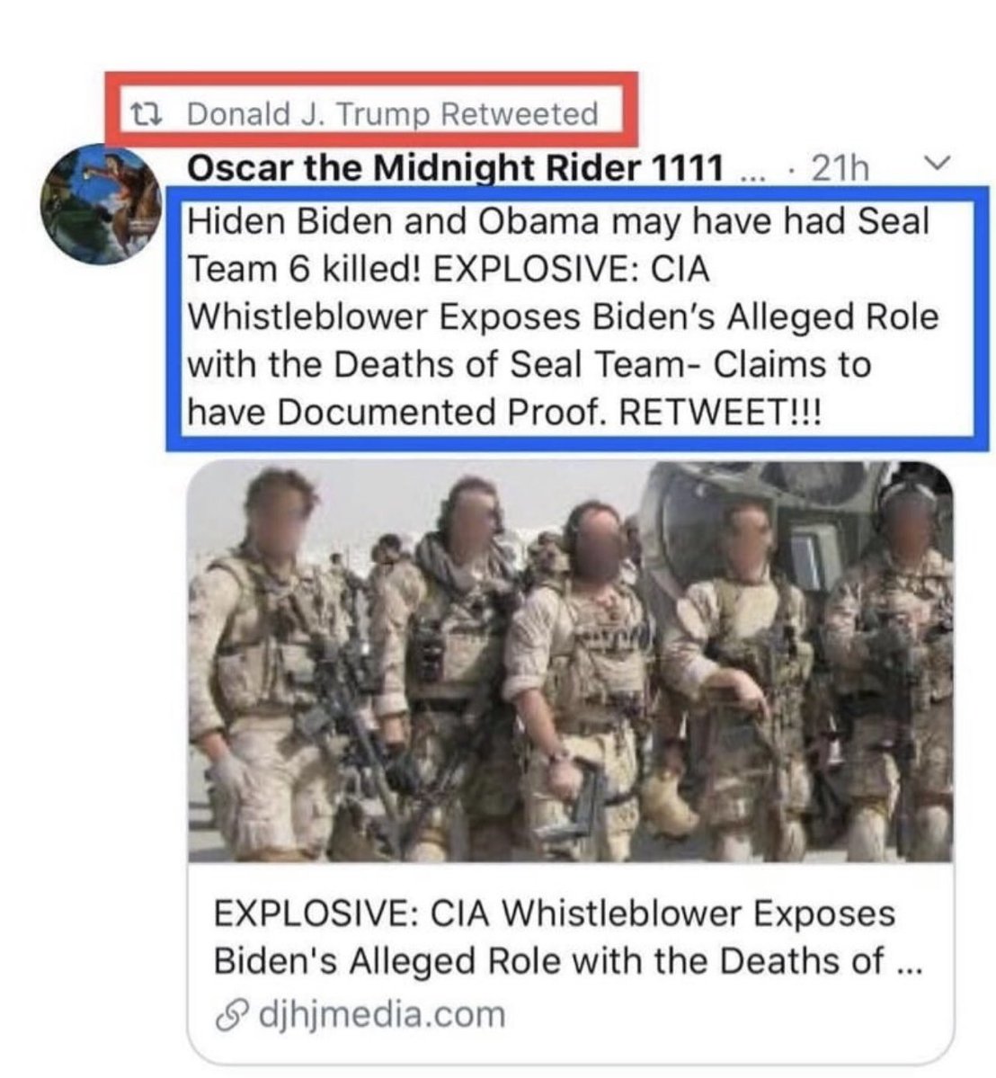 Speaking of Obama
Check out what Trump
Reposted……..
Seal Team 6