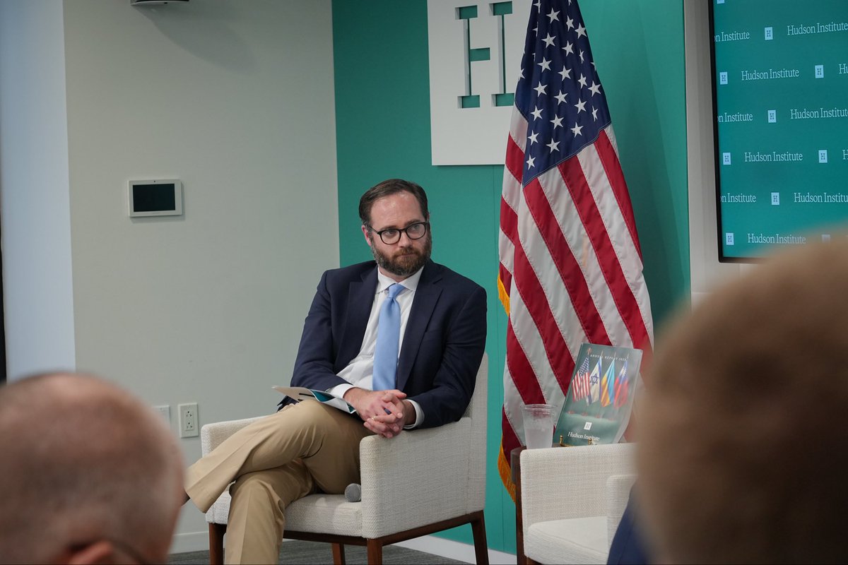 Michael Sobolik (@michaelsobolik) on Twitter photo Thanks to <a href="/RepHuizenga/">Rep. Bill Huizenga</a> for speaking at <a href="/HudsonInstitute/">Hudson Institute</a> last week!
It was an honor to launch my new policy paper on US-China AI and robotics competition with such a distinguished panel. Thanks to <a href="/MartijnRasser/">Martijn Rasser</a>, <a href="/dkaushik96/">Divyansh Kaushik</a>, and <a href="/bill_drexel/">Bill Drexel</a> for joining. Thanks to <a href="/RepHuizenga/">Rep. Bill Huizenga</a> for speaking at <a href="/HudsonInstitute/">Hudson Institute</a> last week!
It was an honor to launch my new policy paper on US-China AI and robotics competition with such a distinguished panel. Thanks to <a href="/MartijnRasser/">Martijn Rasser</a>, <a href="/dkaushik96/">Divyansh Kaushik</a>, and <a href="/bill_drexel/">Bill Drexel</a> for joining.