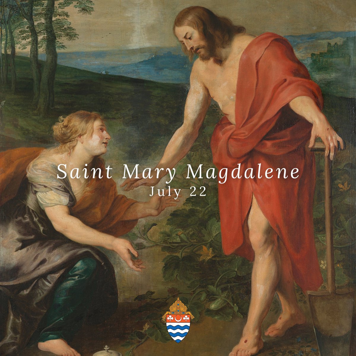NwkArchdiocese's tweet image. “'The Lord said to Mary Magdalene: Go to my brothers and tell them: I am going to my Father and your Father, to my God and your God' (Jn 20:17). Mary was privileged to see the resurrected Lord beside the empty tomb. She then announced the good news to the disciples." —…