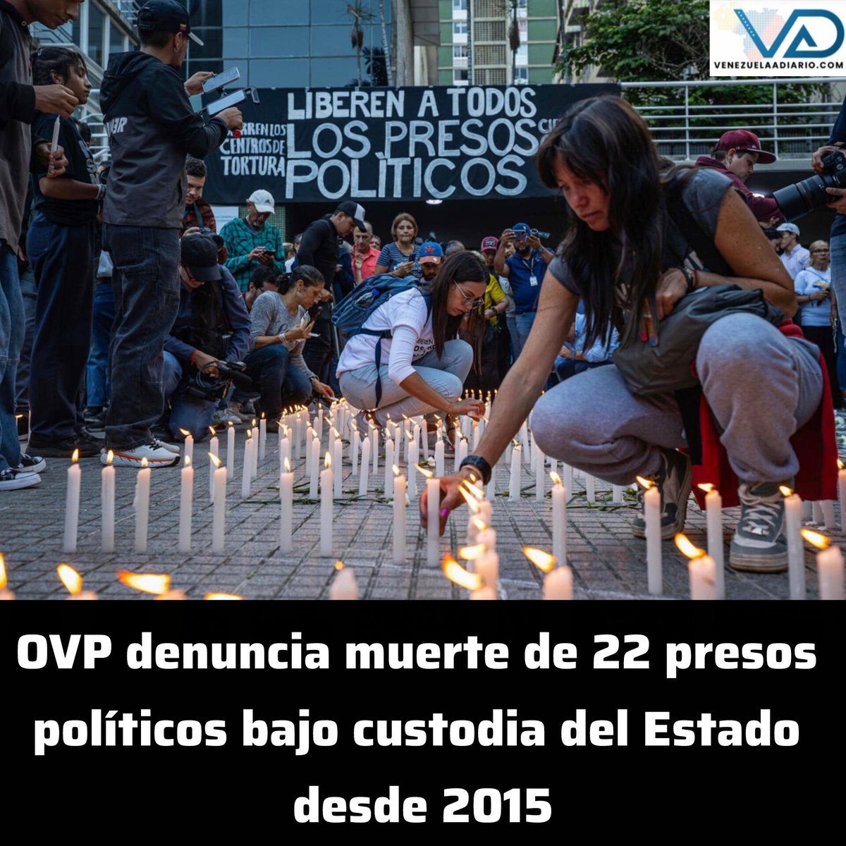 OVP denuncia muerte de 22 presos políticos bajo custodia del Estado desde 2015
instagram.com/p/DMaZEs0Myle/…