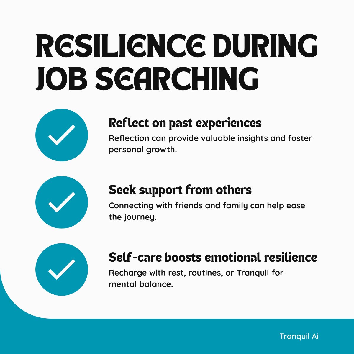 tranquil_labs's tweet photo. Is the job search draining you? You’re not alone.

Nearly half of India’s graduates are searching too, and most fresh grads haven’t landed their first roles yet. 𝐄𝐯𝐞𝐫𝐲 𝐮𝐧𝐚𝐧𝐬𝐰𝐞𝐫𝐞𝐝 𝐚𝐩𝐩𝐥𝐢𝐜𝐚𝐭𝐢𝐨𝐧 𝐨𝐫 𝐬𝐥𝐨𝐰 𝐡𝐢𝐫𝐢𝐧𝐠 𝐜𝐲𝐜𝐥𝐞 𝐜𝐚𝐧 𝐬𝐡𝐚𝐤𝐞 𝐲𝐨𝐮𝐫 𝐜𝐨𝐧𝐟𝐢𝐝𝐞𝐧𝐜𝐞, 𝐛𝐮𝐭 𝐲𝐨𝐮𝐫 𝐰𝐨𝐫𝐭𝐡 𝐠𝐨𝐞𝐬 𝐰𝐚𝐲 𝐛𝐞𝐲𝐨𝐧𝐝 𝐩𝐥𝐚𝐜𝐞𝐦𝐞𝐧𝐭𝐬.

@tranquil_labs is here for those moments. Whether you need to vent after a tough interview, ease anxiety before the next step, or just find motivation to keep going, our AI offers supportive check-ins, journaling prompts, and calming tools designed just for students. No judgment, just real encouragement—so you can move forward at your own pace.

Job hunts are tougher than ever. 𝐋𝐞𝐭’𝐬 𝐡𝐚𝐧𝐝𝐥𝐞 𝐭𝐡𝐞 𝐬𝐭𝐫𝐞𝐬𝐬 𝐭𝐨𝐠𝐞𝐭𝐡𝐞𝐫, 𝐨𝐧𝐞 𝐦𝐢𝐧𝐝𝐟𝐮𝐥 𝐩𝐫𝐚𝐜𝐭𝐢𝐜𝐞 𝐚𝐭 𝐚 𝐭𝐢𝐦𝐞.

You’re more than your placement status, and your journey matters.

#TranquilAI #Placement2025 #StudentSupport #MentalWellness #CareerJourney #YouAreNotAlone #placements #hiring #startup #startupindia