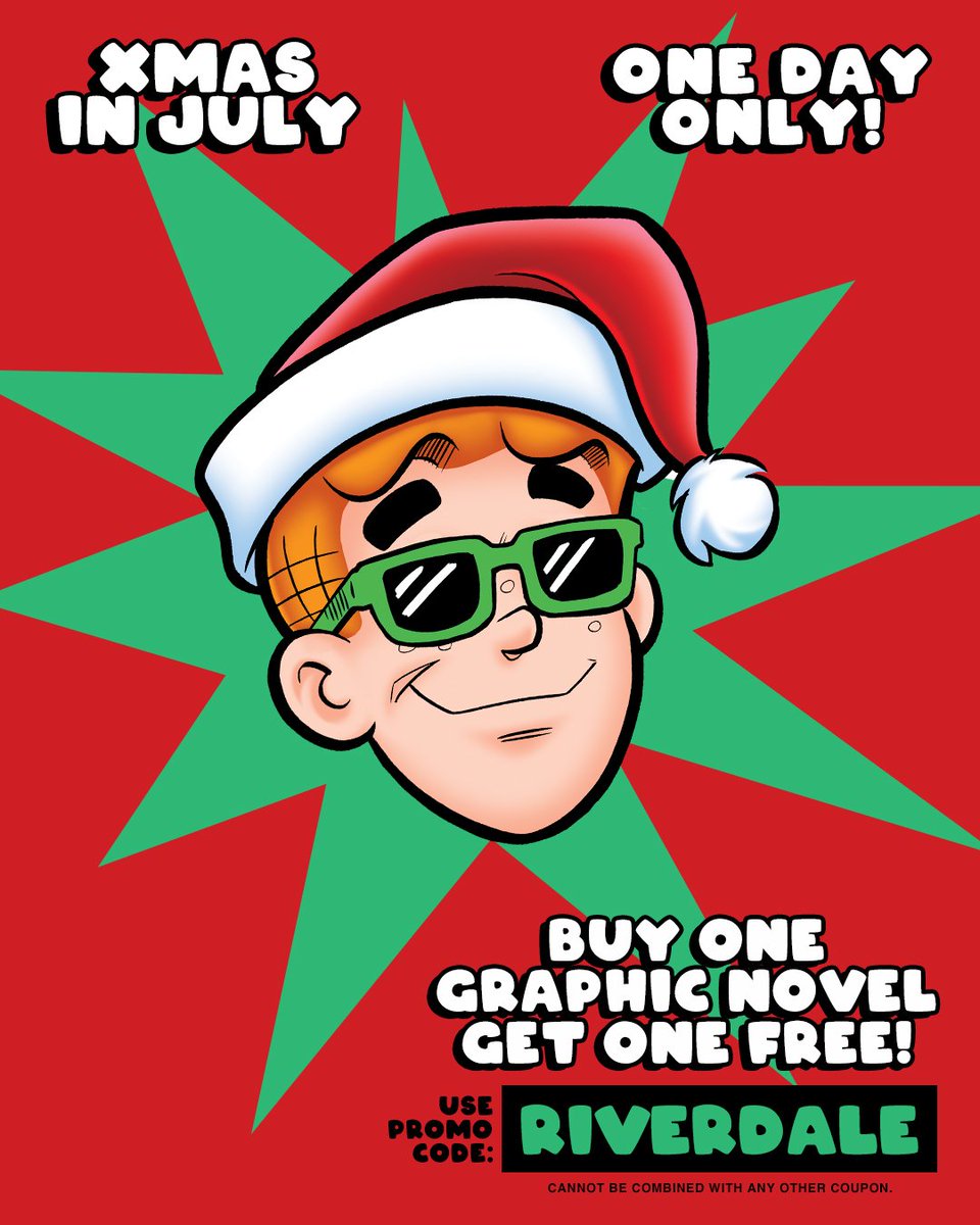 ArchieComics's tweet image. #BOGO on graphic novels today only at store.archiecomics.com! #ChristmasinJuly #XmasinJuly