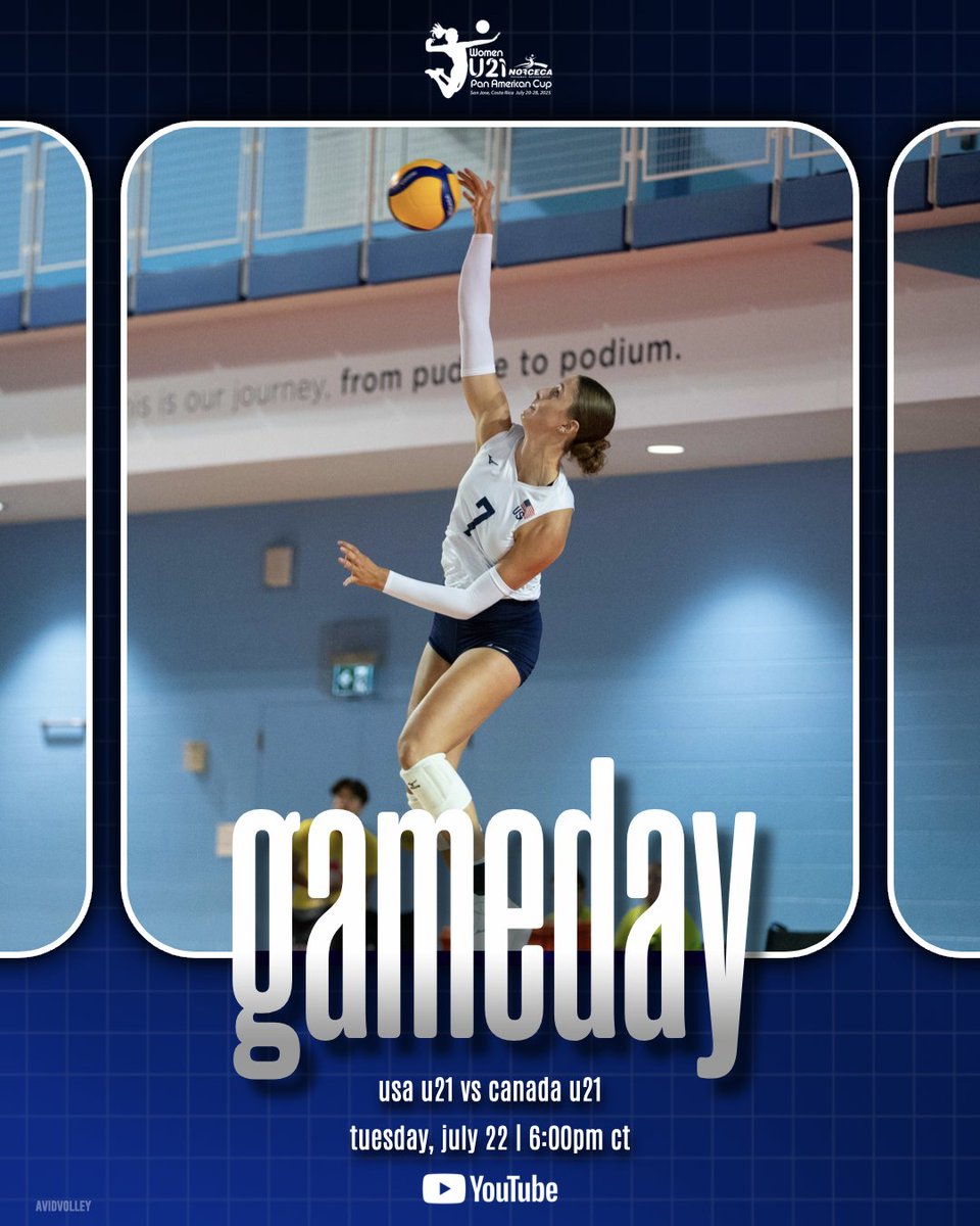 AvidVolley's tweet image. Time to kick off the U21 Pan Am Cup 🔥
🇺🇸🆚🇨🇦
⏰ 6:00pm CT/4:00pm PT
💻 youtube.com/watch?v=L29YqV…