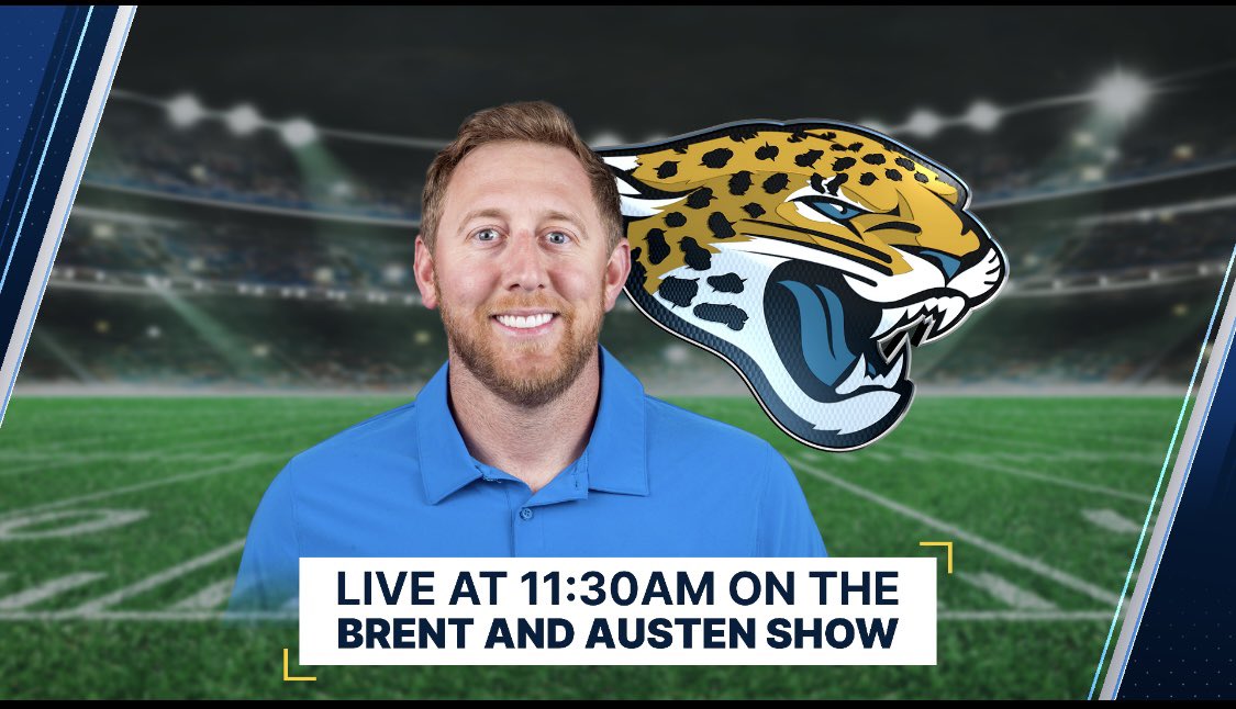 Jason Hamby (@jason_hamby14) on Twitter photo Liam Coen live on the show at 11:30 today ahead of the start of #Jaguars training camp. Hear his philosophy on camp as a first time HC & what he expects in Travis Hunter’s development.
<a href="/BrentASJax/">Brent Martineau</a> <a href="/ActionSportsJax/">BrentDanStuartMarcelAlivia</a> Liam Coen live on the show at 11:30 today ahead of the start of #Jaguars training camp. Hear his philosophy on camp as a first time HC & what he expects in Travis Hunter’s development.
<a href="/BrentASJax/">Brent Martineau</a> <a href="/ActionSportsJax/">BrentDanStuartMarcelAlivia</a>