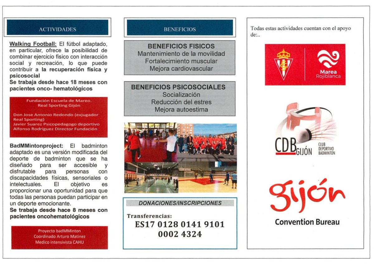 CAHU_Area_V's tweet image. 💪⚽🏸 SEMANA DEL DEPORTE SOLIDARIO: Paciente hematológico
Del 2️⃣0️⃣ de julio al 2️⃣ de agosto celebramos esta iniciativa que combina actividad física, recuperación emocional y solidaridad.
Gracias al impulso del #ServicioHematología-Hemoterapia y al apoyo del #ServicioUCI,…