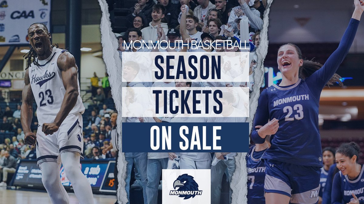 Monmouth Hawks (@monmouthhawks) on Twitter photo Hoops will be here before you know it.
Season tickets for <a href="/monmouth_wbb/">Monmouth Women's Basketball</a> and <a href="/MonmouthBBall/">Monmouth Basketball</a> are on sale NOW!
โช๏ธ MonmouthHawks.com/Tickets Hoops will be here before you know it.
Season tickets for <a href="/monmouth_wbb/">Monmouth Women's Basketball</a> and <a href="/MonmouthBBall/">Monmouth Basketball</a> are on sale NOW!
โช๏ธ MonmouthHawks.com/Tickets