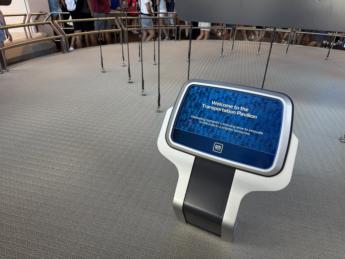 DreamfinderGuy's tweet image. New signage (at least new to me, it wasn’t here during CM previews) in the Test Track queue declaring it as the Transportation Pavilion. It is really refreshing to see EPCOT being EPCOT again.