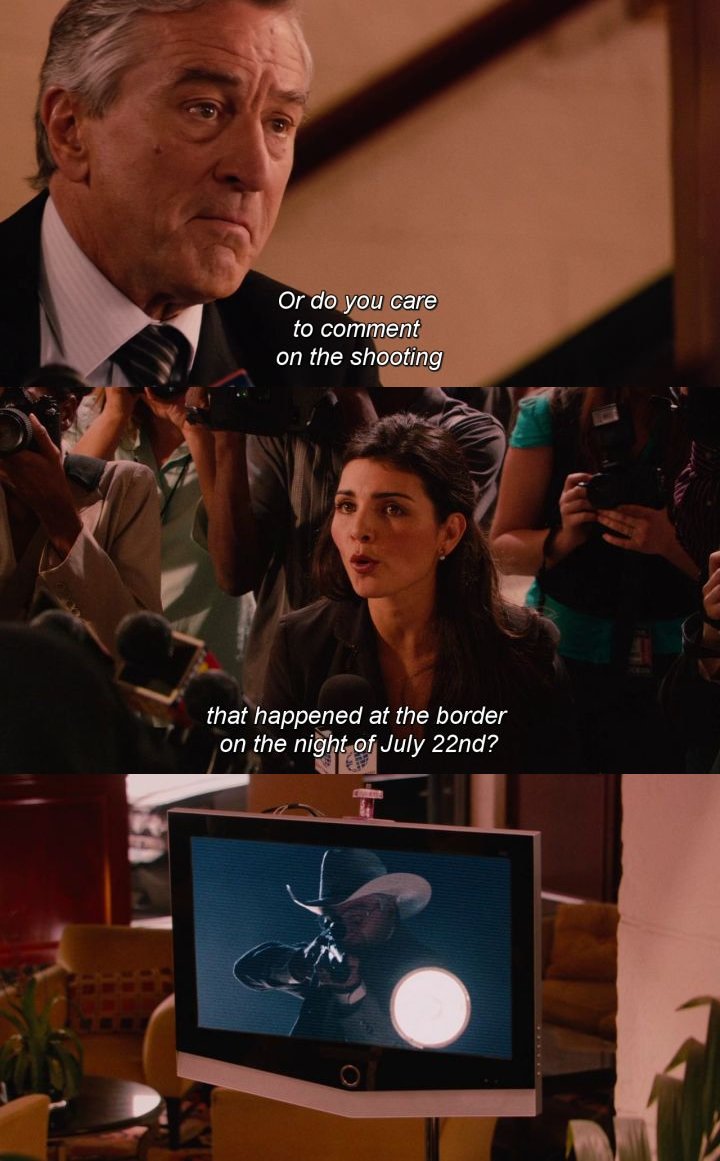 DatesInMovies's tweet image. Jul 22nd 2009 - Senator McLaughlin is caught killing an undocumented immigrant on video.
๐ฝ๏ธ๐
Machete (2010)