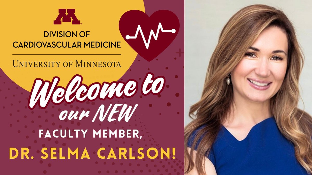 Lillehei Heart Institute (@lilleheihrt) on Twitter photo Please join us in welcoming Dr. Selma Carlson to the Division. We’re thrilled to have her on board and look forward to the expertise, energy, and dedication she will bring to our team. #UMNheart Please join us in welcoming Dr. Selma Carlson to the Division. We’re thrilled to have her on board and look forward to the expertise, energy, and dedication she will bring to our team. #UMNheart