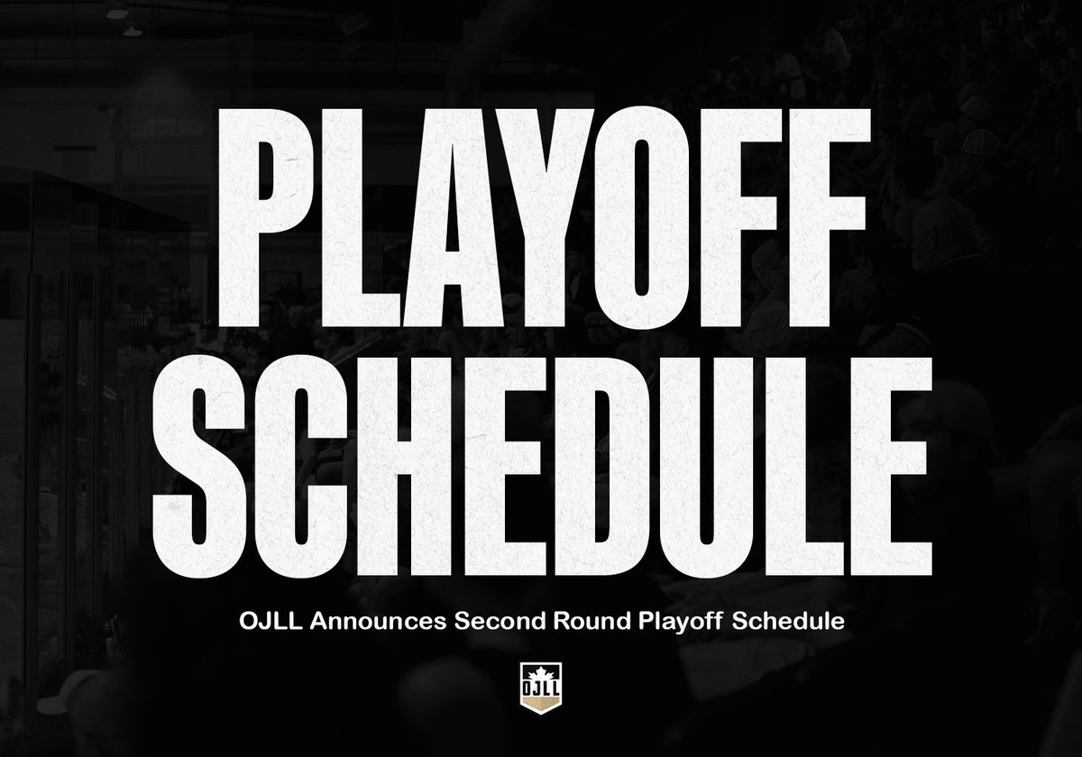 TheOJLL's tweet image. OJLL Announces Second Round Playoff Schedule
Read more: bit.ly/2025OJLLR2