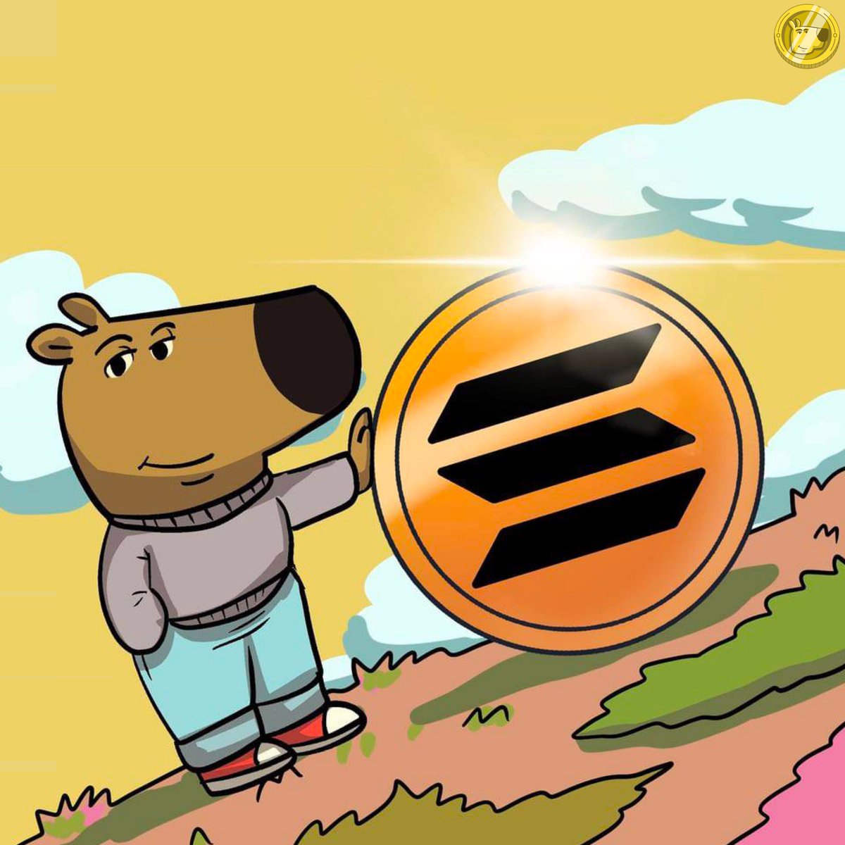 i'm just a chill memecoin on Solana.