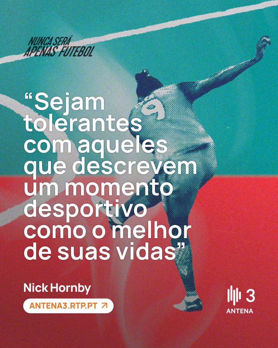 Um momento desportivo pode ser maravilhoso mas também pode ser um motivo de... protesto. 😏

⚽ #NuncaSeráApenasFutebol, um podcast para quem se interessa pelo lado B do futebol e nas histórias que, realmente, fizeram a História do Futebol.

💡 antena3.rtp.pt/podcast/nunca-…