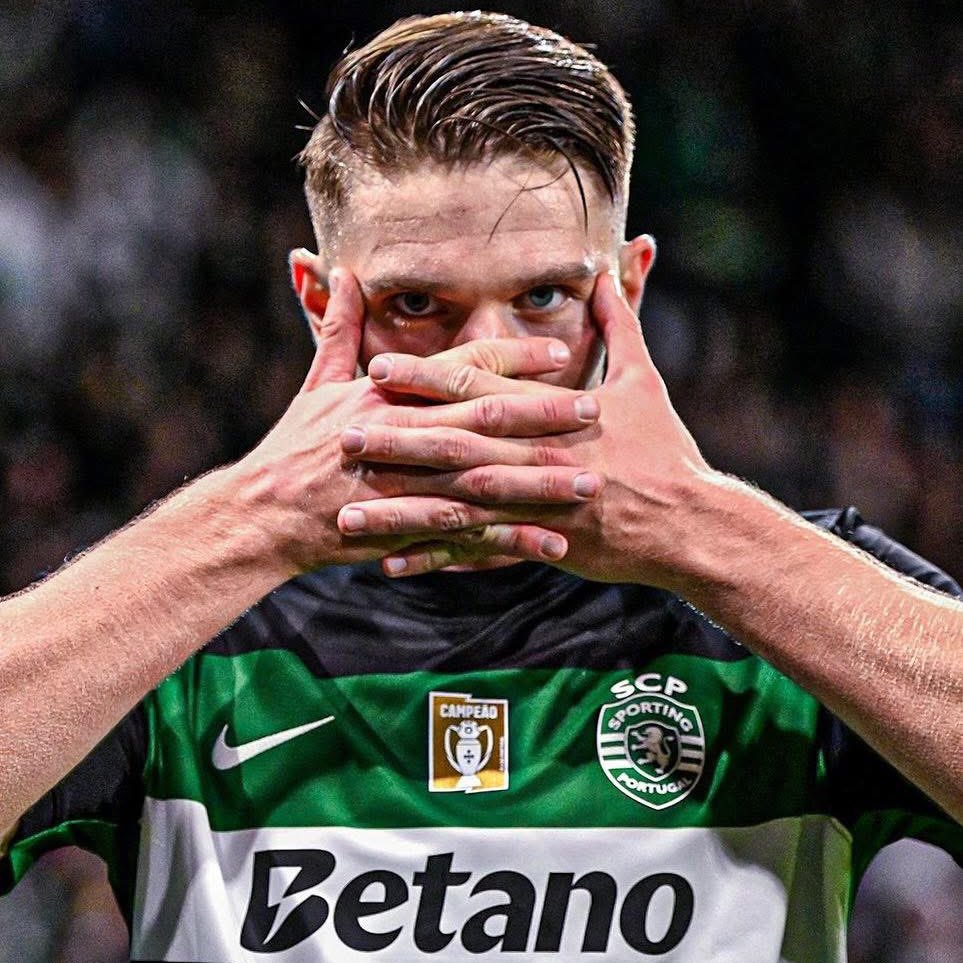 Gunnersc0m's tweet image. Can’t remember the last time we saw a player put in more effort to get a move over the line than Victor Gyokeres. Incredible stuff, can’t wait to see him put on the famous red and white.