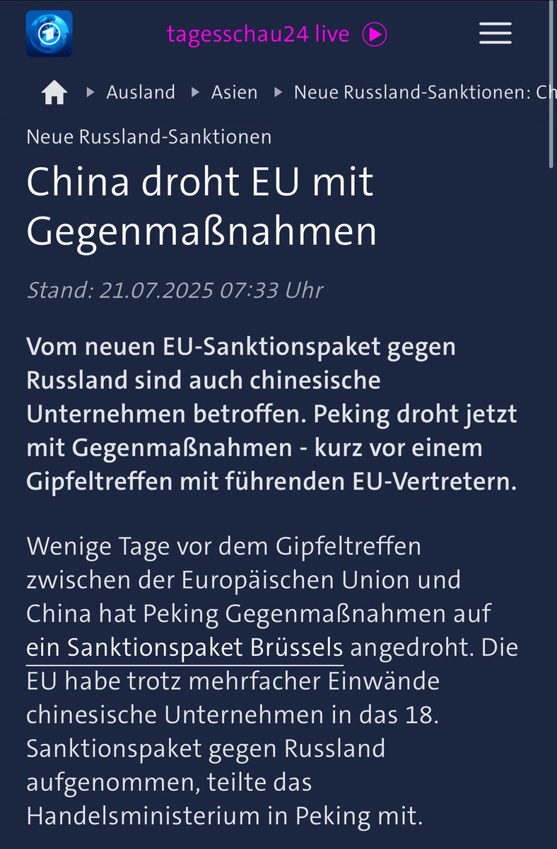 FabioDeMasi's tweet image. Das wirtschaftspolitische Motto der EU-Kommission und des Bundeskanzlers lautet: Stress mit der ganzen Welt! Aus den USA holen wir uns trotz Arsch-Kuss für Daddy Trump und Bezug von Rüstungsgütern und Fracking-Gas Strafzölle ab, das billige Pipelinegas der Russen wollen wir nur…