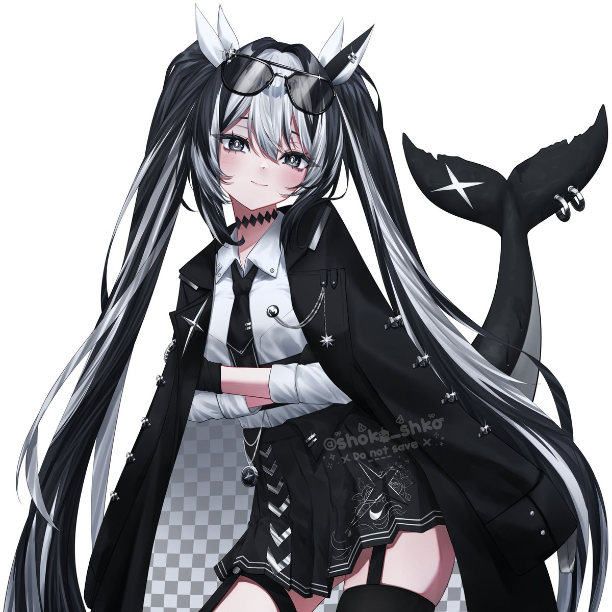 cms 🐋 ✨
pngtuber for <a href="/DelocaValente/">DelocaWhale</a>  
#shkoart #commissionTH #illustration