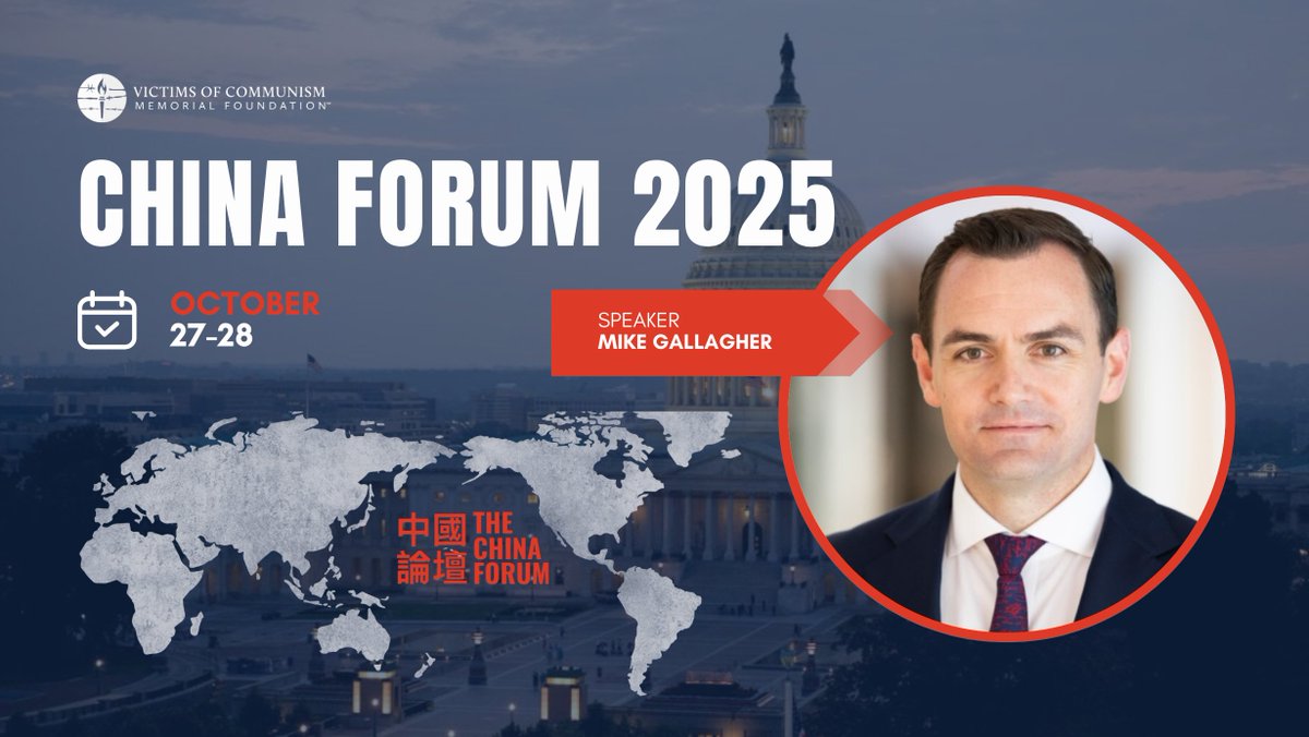 Join Mike Gallagher at the 2025 China Forum to explore the nature of the People’s Republic of China, the Chinese Communist Party, and key issues in U.S.-China relations. 

Reserve your spot today: chinaforum.org