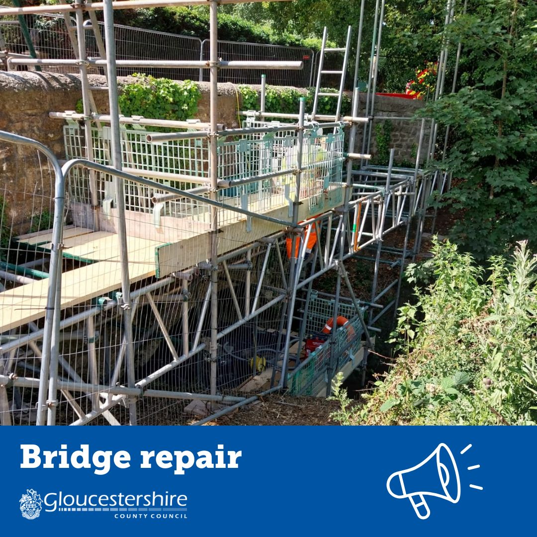 This month essential bridge repairs were completed at Mill Race, Damery Lane (Woodford) 👷