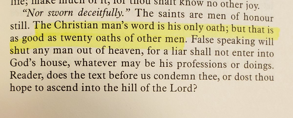 DrChaseSpears's tweet image. I came across these words during my reading of Charles Spurgeon this morning.
Men, are we living up to this? We should be.
Let our yes be yes, and our no be no.