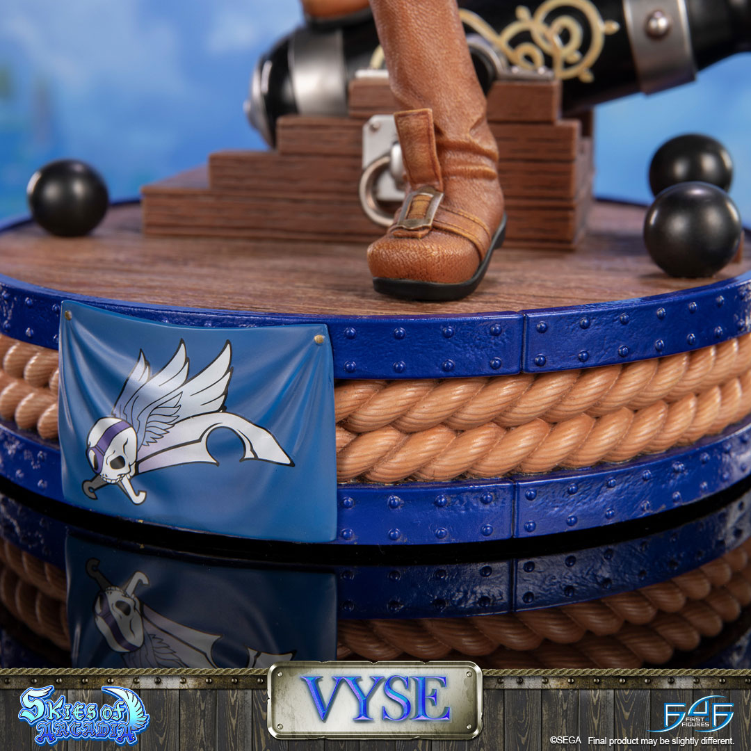 First4Figures's tweet image. VYSE PRE-ORDERS OPEN IN 9 DAYS!
Check out these shots of the base of our Vyse statue, inspired by the deck of a pirate ship and Vyse's flag design!
What do you like most about Vyse's personality and traits and why?
Sign up here (first4figures.com/products/vyse-… and get $10 off once…