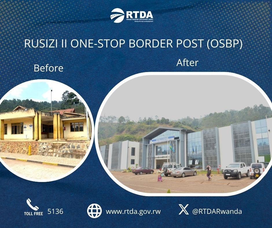 RTDARwanda's tweet image. The @RwandaGov , through @RTDARwanda , has completed 100% of the construction works for the Rusizi II One-Stop Border Post (OSBP).

This milestone was achieved in partnership with @EUinRW  , @IOMRwanda  , and @TradeMarkAfrica .

#RwandaWorks